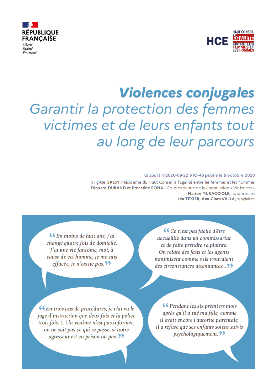 Rapport - Violences conjugales : garantir la protection des femmes ...